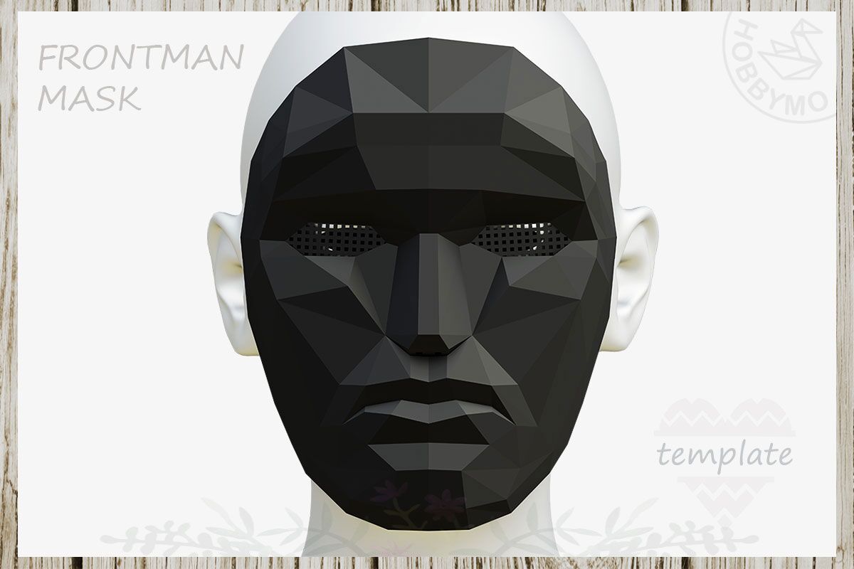 Frontman Mask 3D Papercraft PDF template HOBBYMO Frontman Mask 3D Papercraft PDF template HOBBYMO